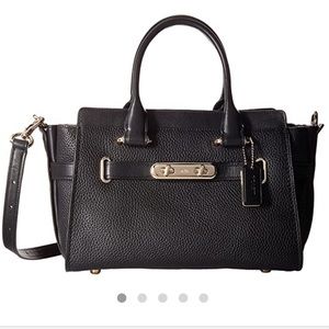 Coach Swagger Carryall in nubuck pebble leather